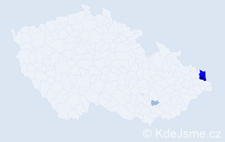 Příjmení: 'Porembski', počet výskytů 14 v celé ČR