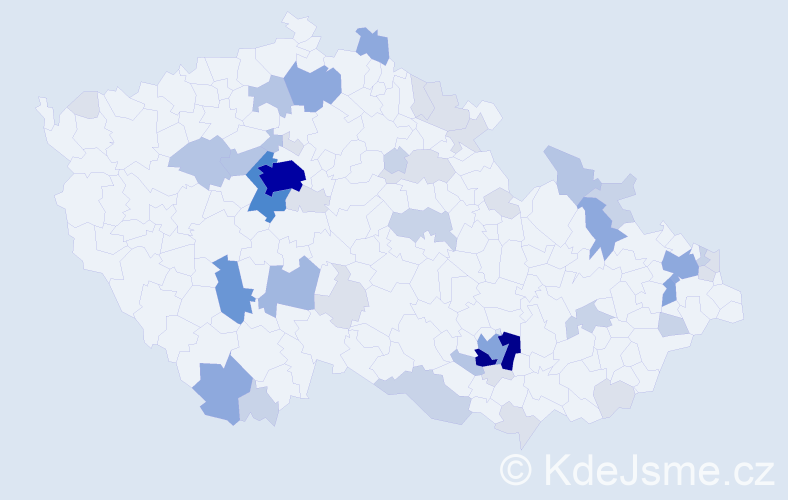 Příjmení: 'Dobrovodská', počet výskytů 159 v celé ČR