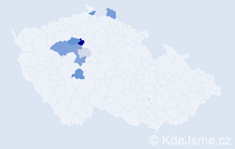 Příjmení: 'Ludická', počet výskytů 23 v celé ČR