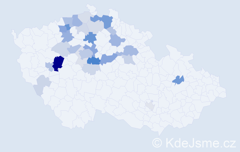 Příjmení: 'Krchovová', počet výskytů 101 v celé ČR