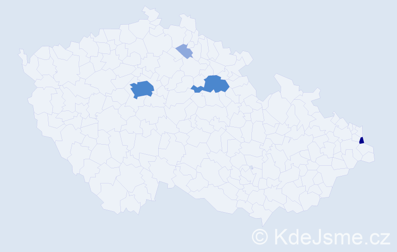 Příjmení: 'Prymula', počet výskytů 10 v celé ČR