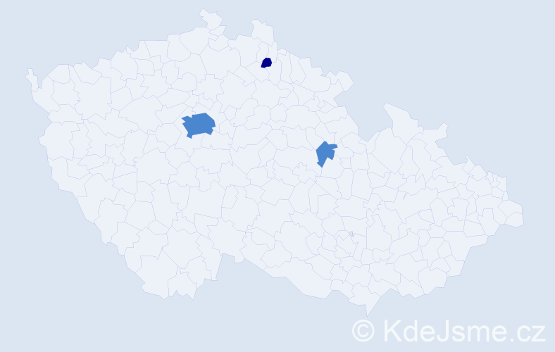 Příjmení: 'Maruščinec', počet výskytů 5 v celé ČR