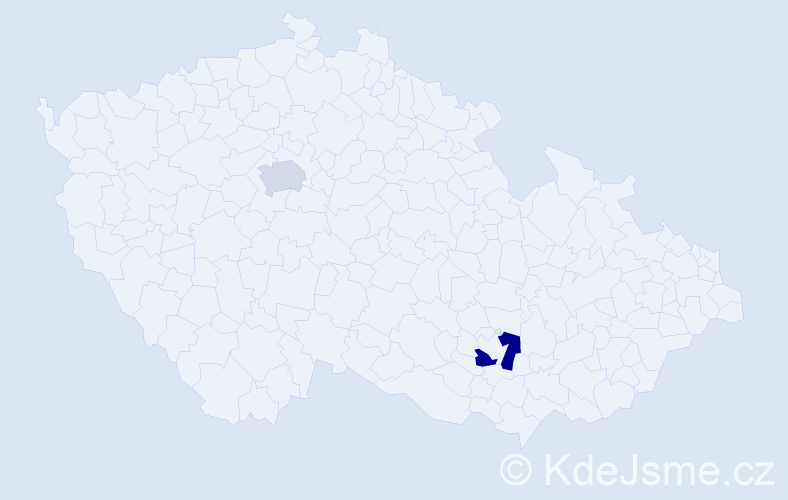 Příjmení: 'Fedorets', počet výskytů 5 v celé ČR