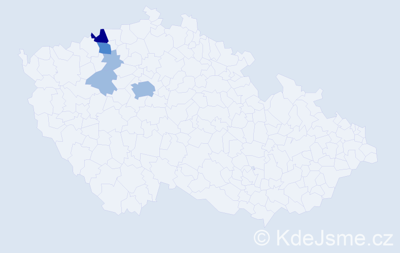 Příjmení: 'Skazková', počet výskytů 9 v celé ČR