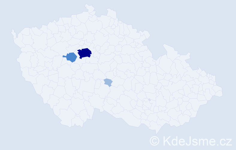 Příjmení: 'Haňkovská', počet výskytů 7 v celé ČR
