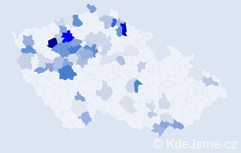 Příjmení: 'Kočárková', počet výskytů 222 v celé ČR