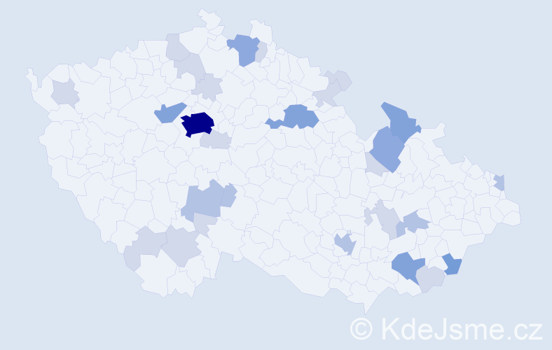 Příjmení: 'Ungermannová', počet výskytů 67 v celé ČR