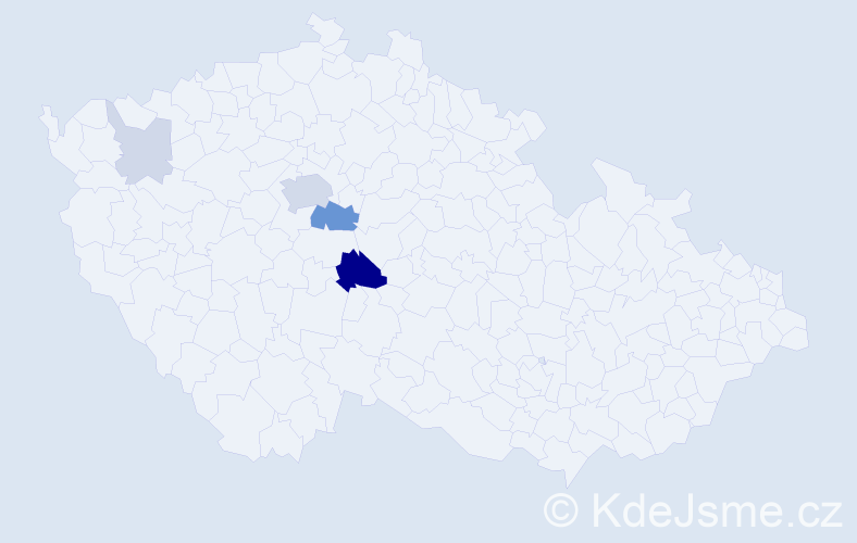 Příjmení: 'Rzounková', počet výskytů 18 v celé ČR