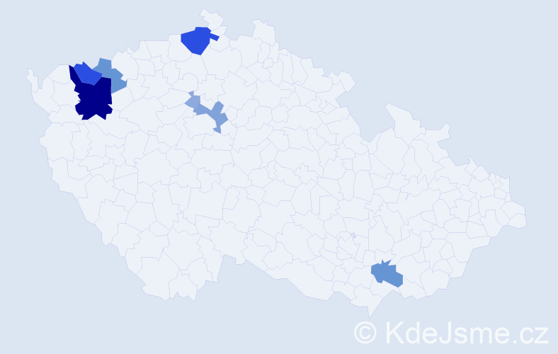 Příjmení: 'Guregová', počet výskytů 27 v celé ČR