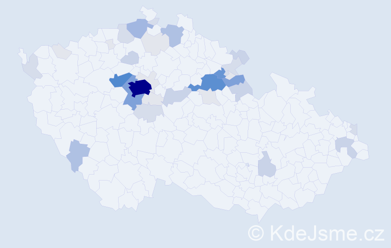 Příjmení: 'Panenka', počet výskytů 159 v celé ČR