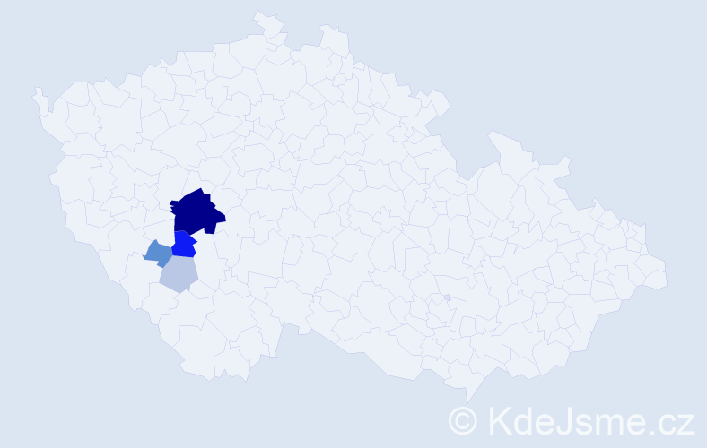 Příjmení: 'Citerbart', počet výskytů 17 v celé ČR