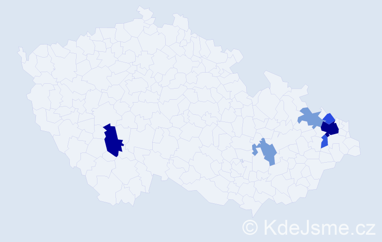 Příjmení: 'Widura', počet výskytů 14 v celé ČR