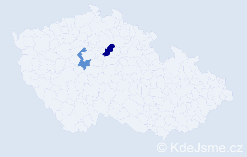 Příjmení: 'Marinák', počet výskytů 6 v celé ČR