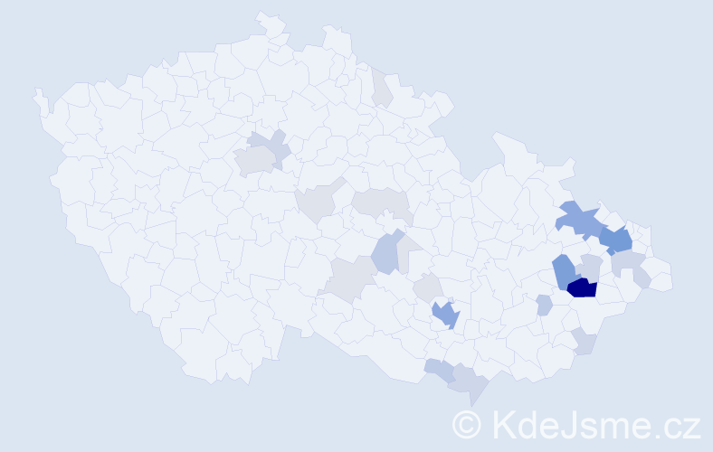 Příjmení: 'Pitrun', počet výskytů 82 v celé ČR