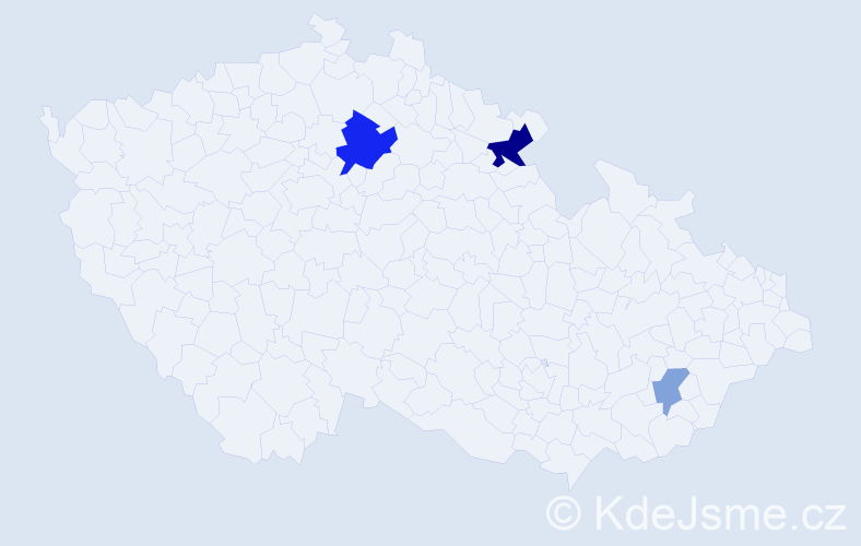 Příjmení: 'Pápaiová', počet výskytů 7 v celé ČR