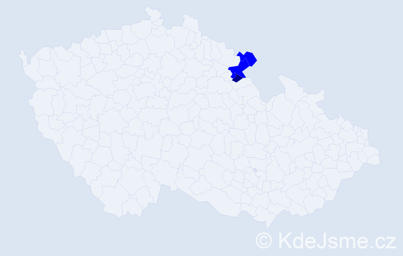 Příjmení: 'Nemeitová', počet výskytů 4 v celé ČR