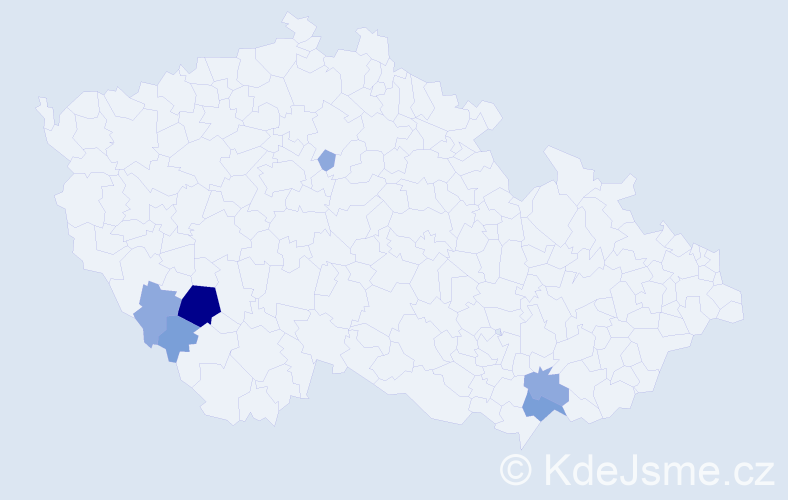 Příjmení: 'Solus', počet výskytů 14 v celé ČR