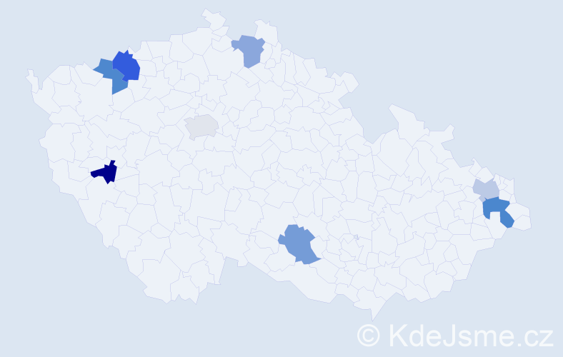 Příjmení: 'Krauss', počet výskytů 10 v celé ČR