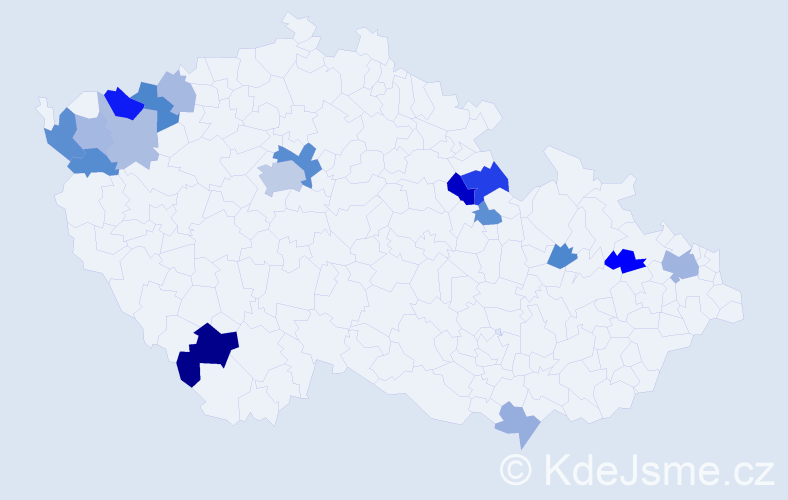 Příjmení: 'Országh', počet výskytů 33 v celé ČR