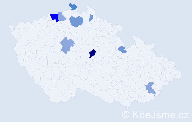 Příjmení: 'Brebis', počet výskytů 36 v celé ČR