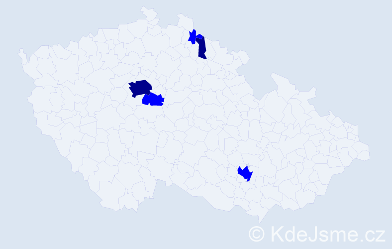 Příjmení: 'Gernertová', počet výskytů 7 v celé ČR
