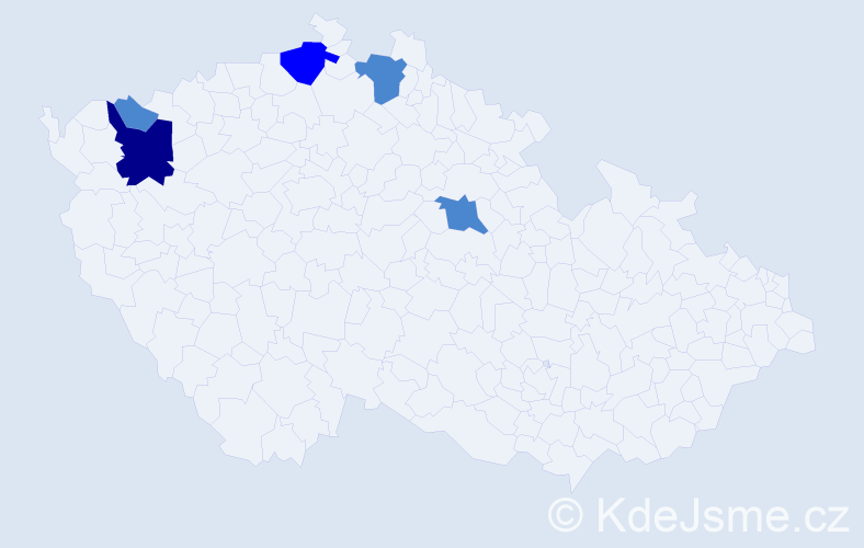 Příjmení: 'Kasičová', počet výskytů 8 v celé ČR