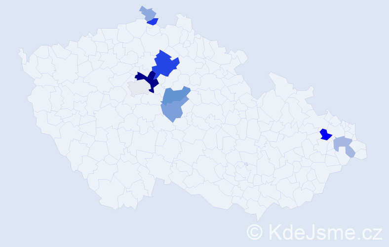 Příjmení: 'Abíková', počet výskytů 35 v celé ČR