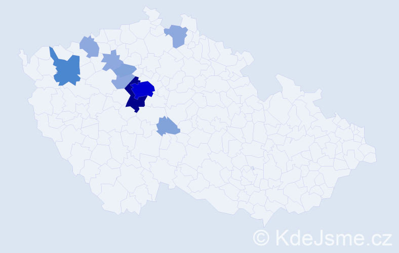 Příjmení: 'Plešnerová', počet výskytů 27 v celé ČR
