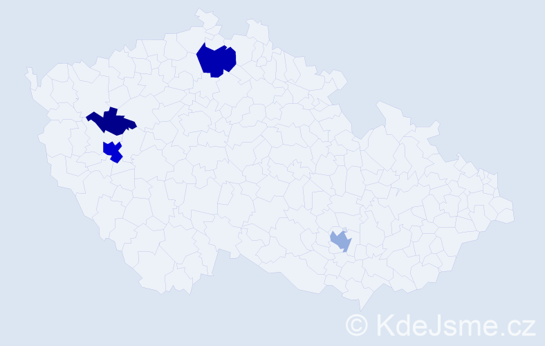 Příjmení: 'Künstnerová', počet výskytů 11 v celé ČR