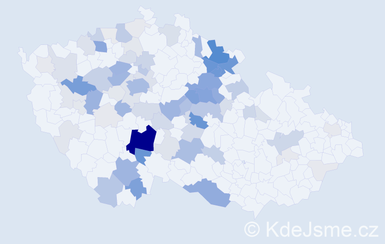 Příjmení: 'Drtina', počet výskytů 329 v celé ČR