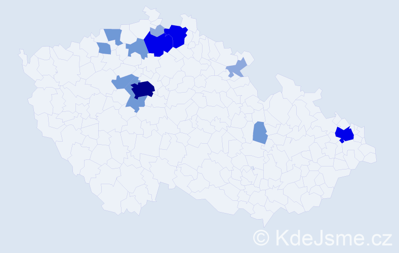 Příjmení: 'Endt', počet výskytů 35 v celé ČR