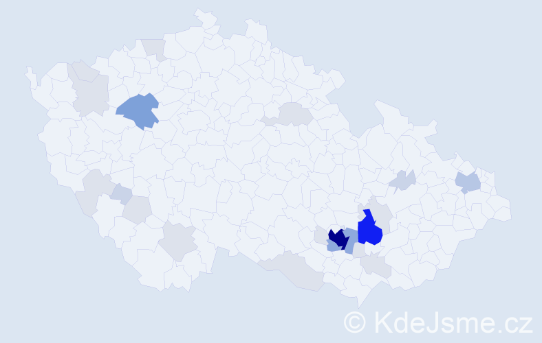 Příjmení: 'Bugnerová', počet výskytů 76 v celé ČR