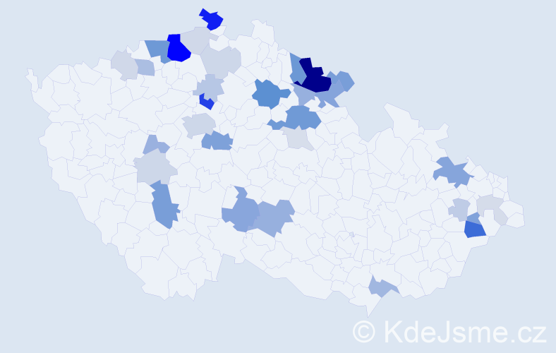 Příjmení: 'Patzelt', počet výskytů 104 v celé ČR