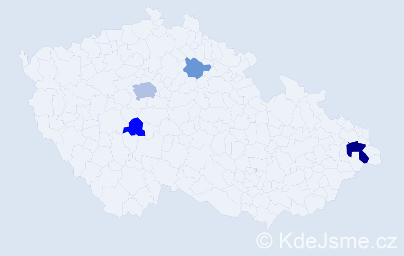 Příjmení: 'Bruncko', počet výskytů 12 v celé ČR