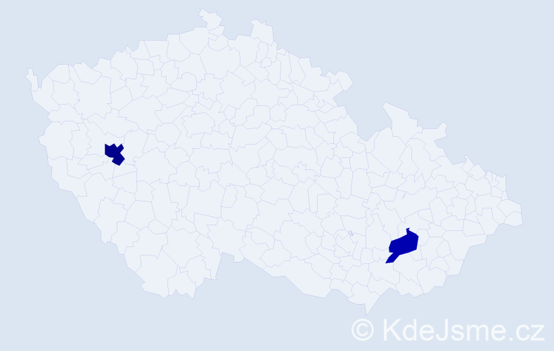 Příjmení: 'Kolomičenková', počet výskytů 3 v celé ČR