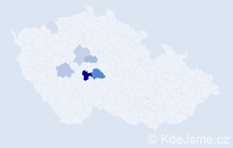 Příjmení: 'Birhanzlová', počet výskytů 27 v celé ČR