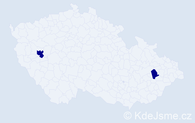 Příjmení: 'Kukuljová', počet výskytů 2 v celé ČR
