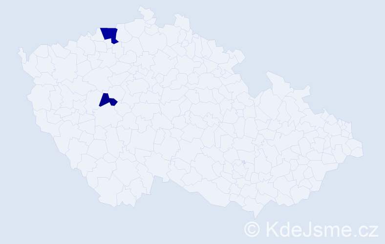 Příjmení: 'Umon', počet výskytů 12 v celé ČR