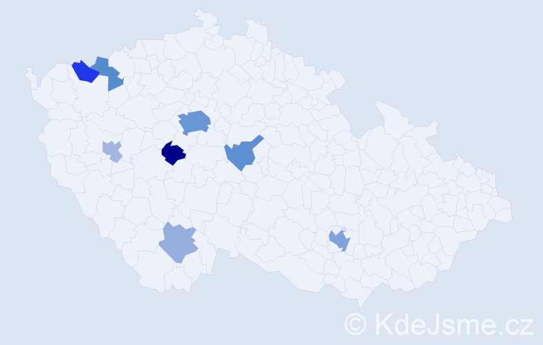 Příjmení: 'Osadchuk', počet výskytů 21 v celé ČR