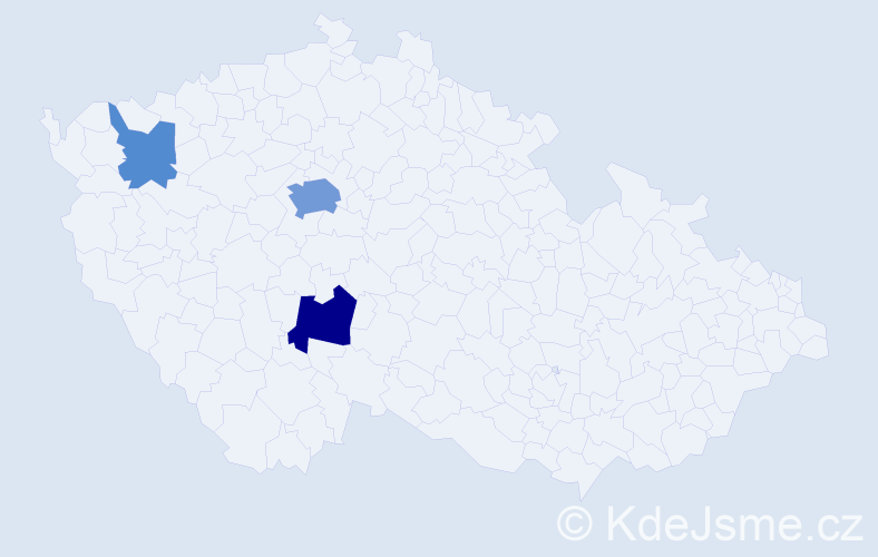 Příjmení: 'Küblbecková', počet výskytů 9 v celé ČR