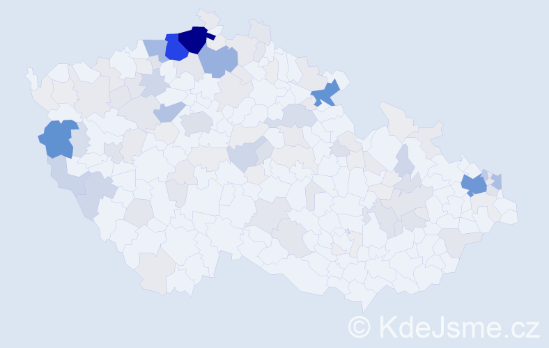 Příjmení: 'Jano', počet výskytů 591 v celé ČR