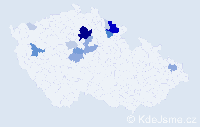 Příjmení: 'Ikriová', počet výskytů 42 v celé ČR