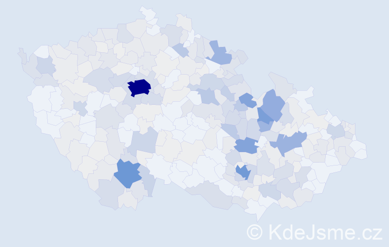 Příjmení: 'Šafář', počet výskytů 1379 v celé ČR