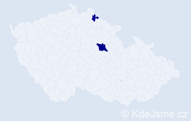 Příjmení: 'Iovlevová', počet výskytů 2 v celé ČR