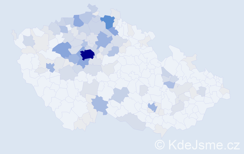 Příjmení: 'Knobloch', počet výskytů 485 v celé ČR