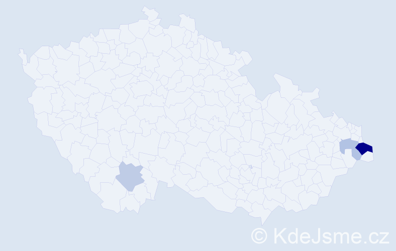 Příjmení: 'Ryszawa', počet výskytů 7 v celé ČR