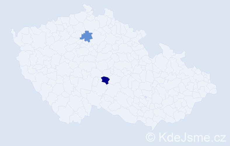 Příjmení: 'Pluzhnikov', počet výskytů 2 v celé ČR