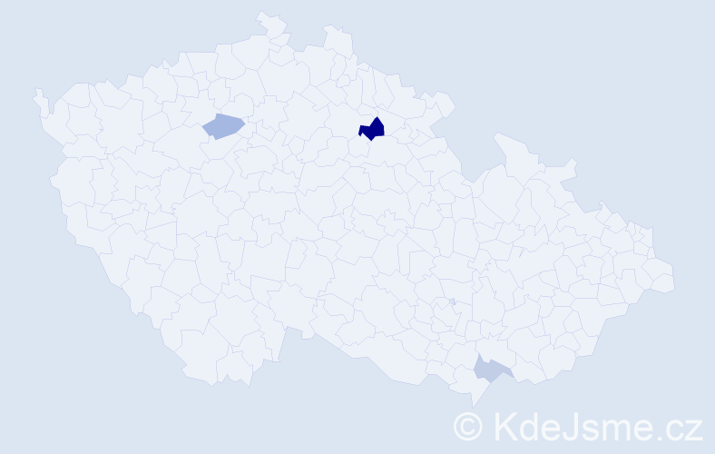 Příjmení: 'Serlabajev', počet výskytů 5 v celé ČR