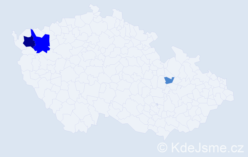 Příjmení: 'Koleniaková', počet výskytů 6 v celé ČR
