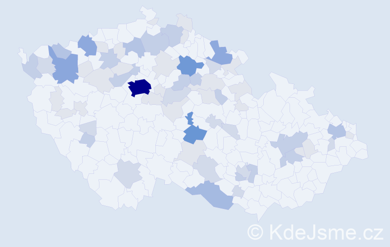 Příjmení: 'Dejlová', počet výskytů 177 v celé ČR